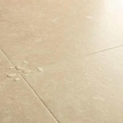 Quick-Step Aquanto Galway Beige Stone Tile Effect Embossed Flooring 1.9m²