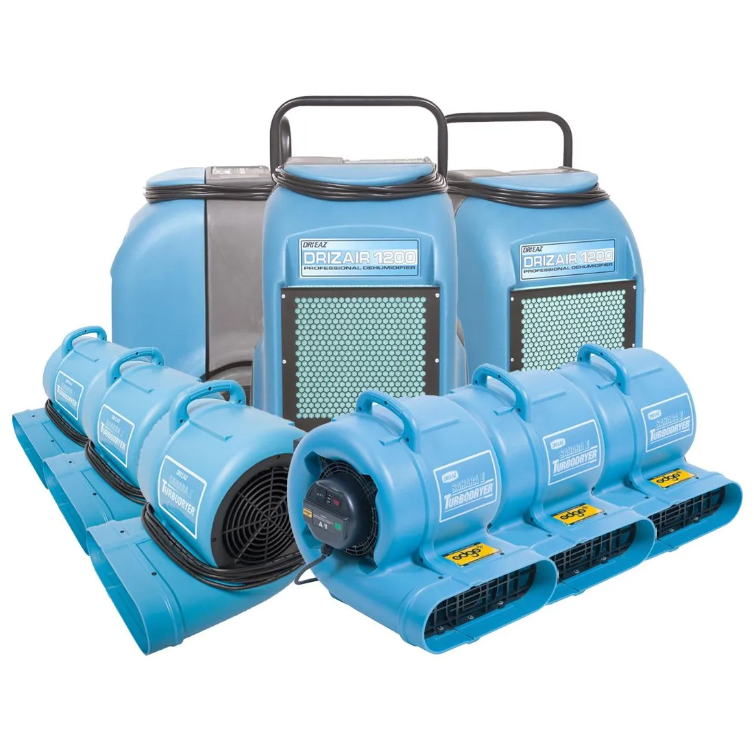 Drying Hire Pack 3 with 3 Pumps/ 6 Air Movers
