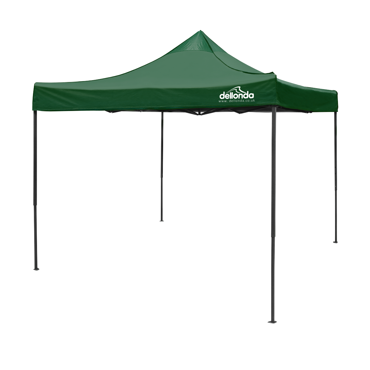Dellonda Premium 3 x 3m Pop-Up Gazebo, Water-Resistant Fabric, with Carry Bag & Weight Bags