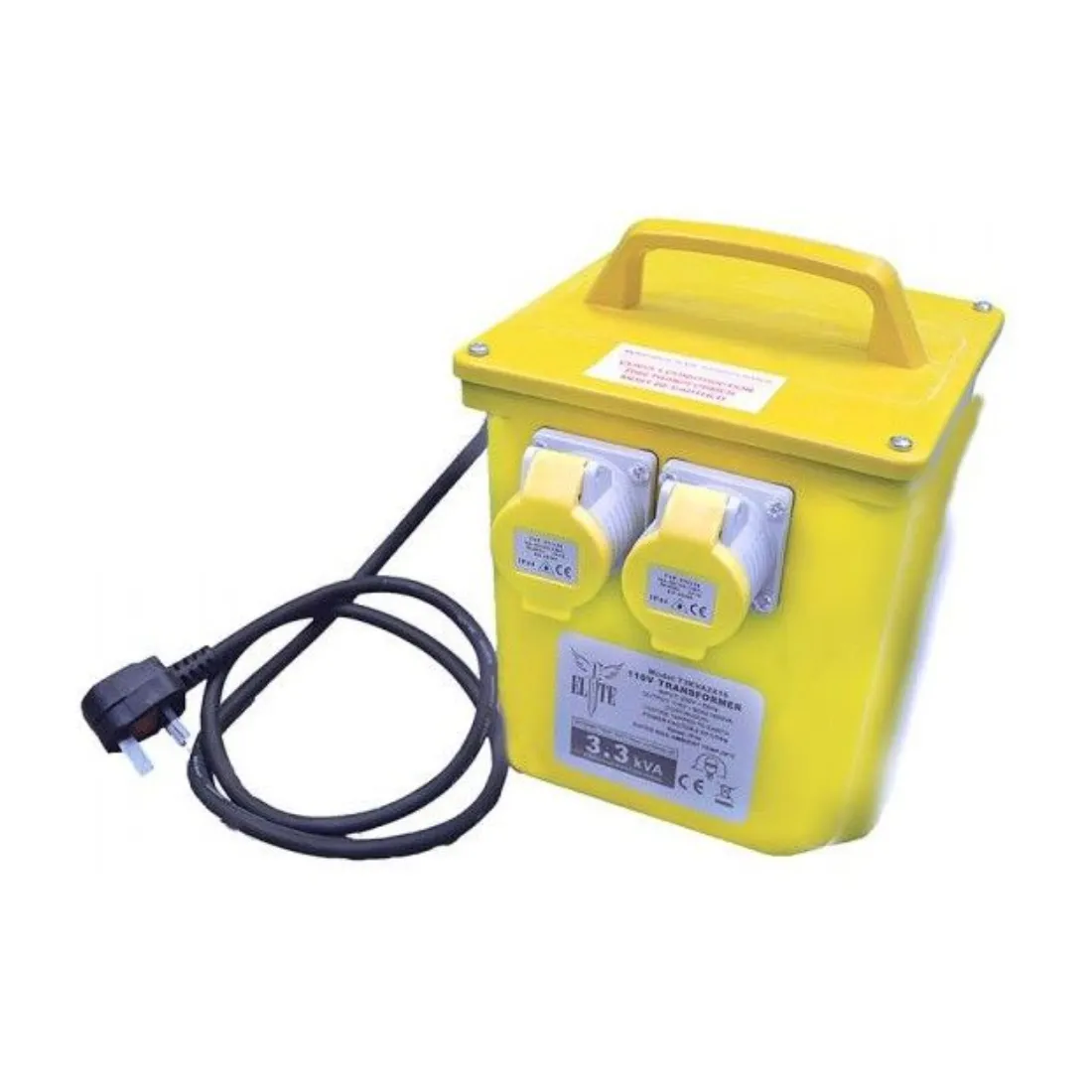 Elite 3.3kVA Power Tool Rated Transformer T3KVA2X16