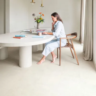 Quick-Step Aquanto Kent White Stone Tile Effect Embossed Flooring 1.9m²