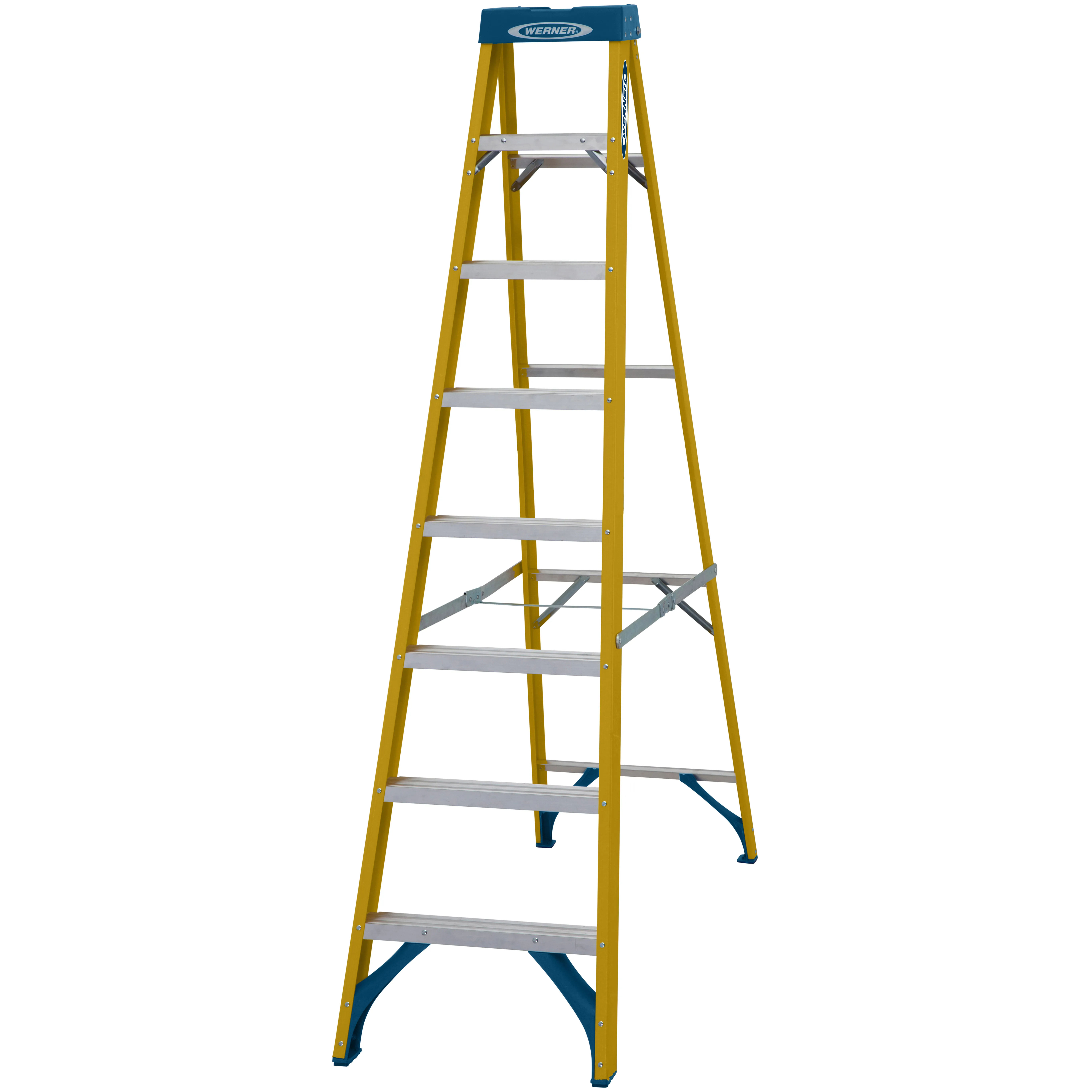 Werner Fibreglass Stepladder 8 Tread