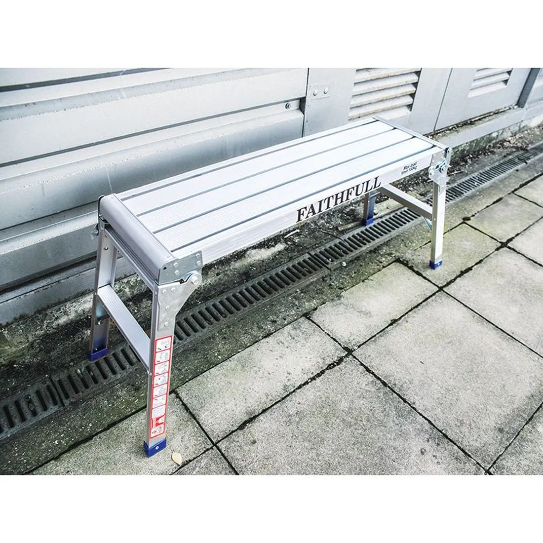 Faithfull Fold Away Step Up Aluminium L100 x H52 x W30cm