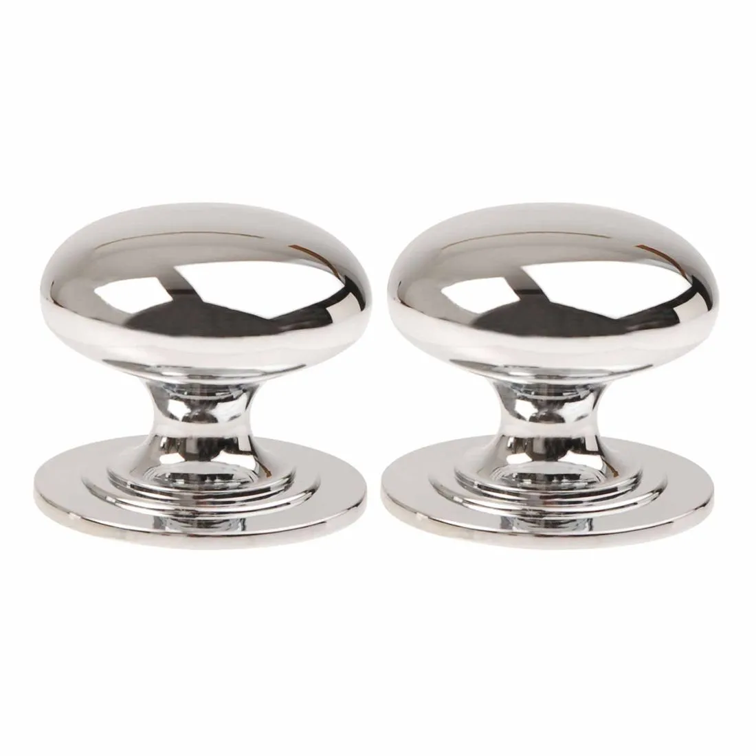 Victorian Cupboard Knob Polished Chrome 38mm PK 2