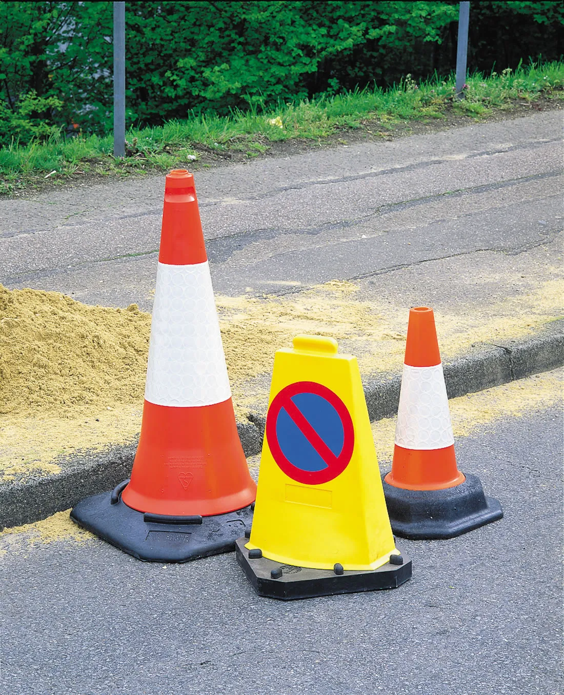 Road Cones And Lamps