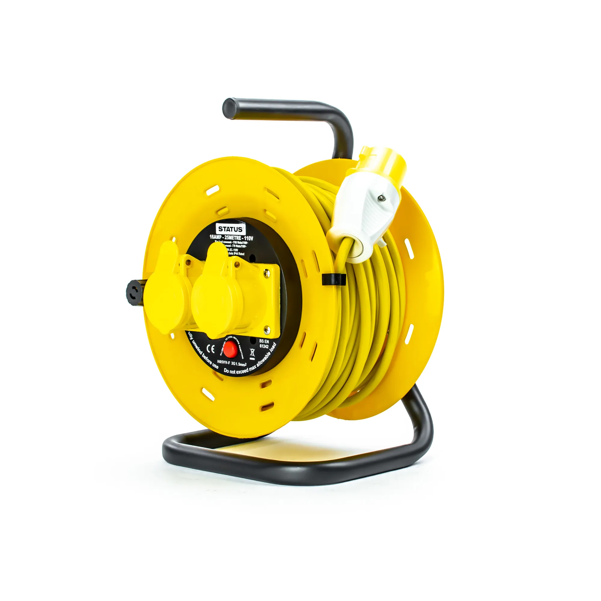 25m 110V 2 Socket Outlet with Thermal Cut Out