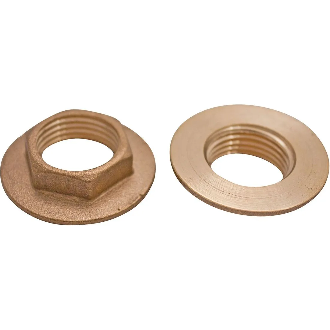 Brass Back Nut1/2in Pack 2