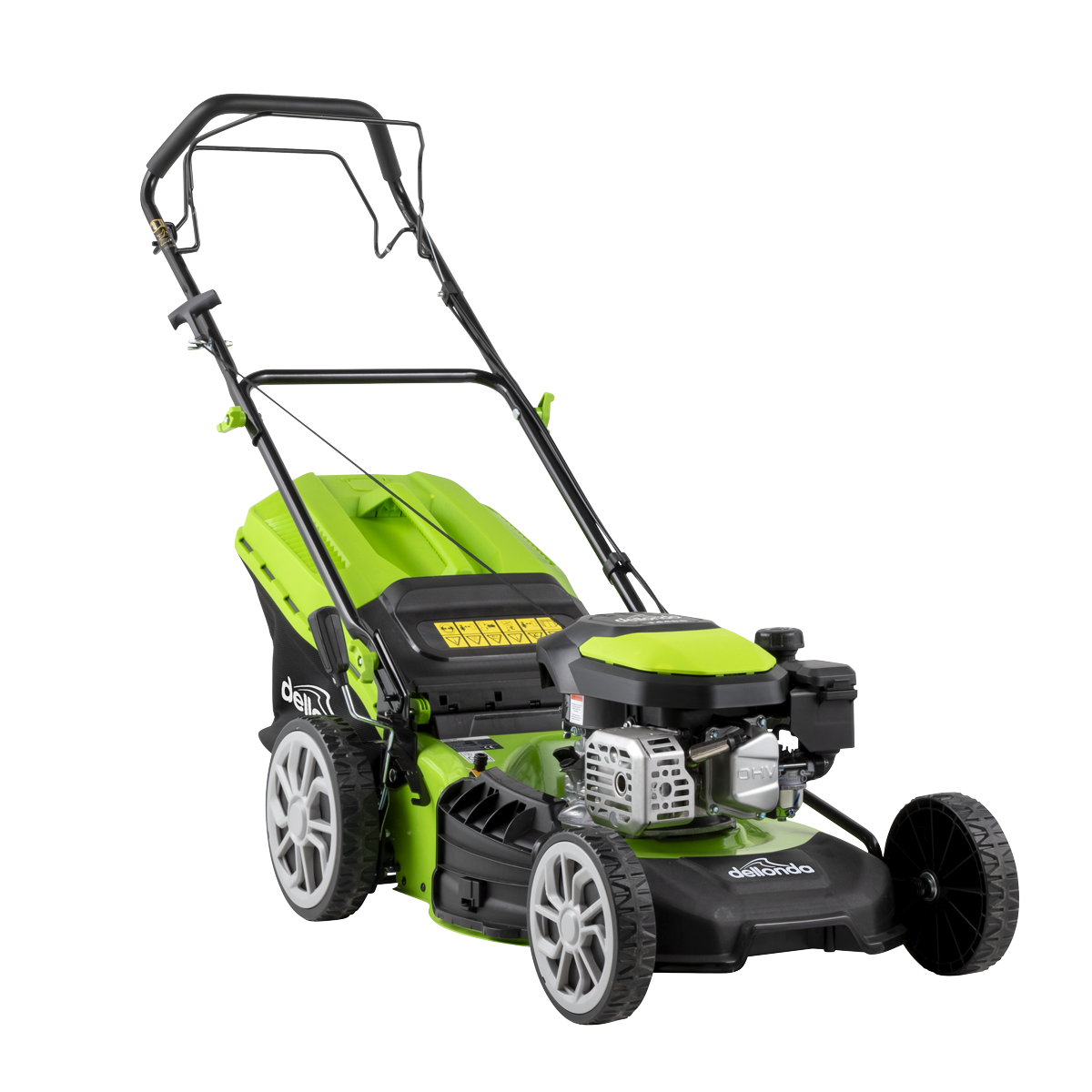 Dellonda Self-Propelled Petrol Lawnmower with Grass Bag 4-Stroke Engine