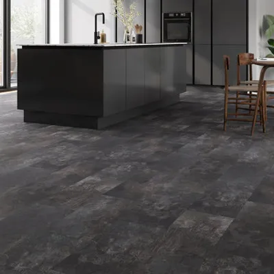Slate Black Natural Slate Effect Structured Laminate Flooring 1.86m²