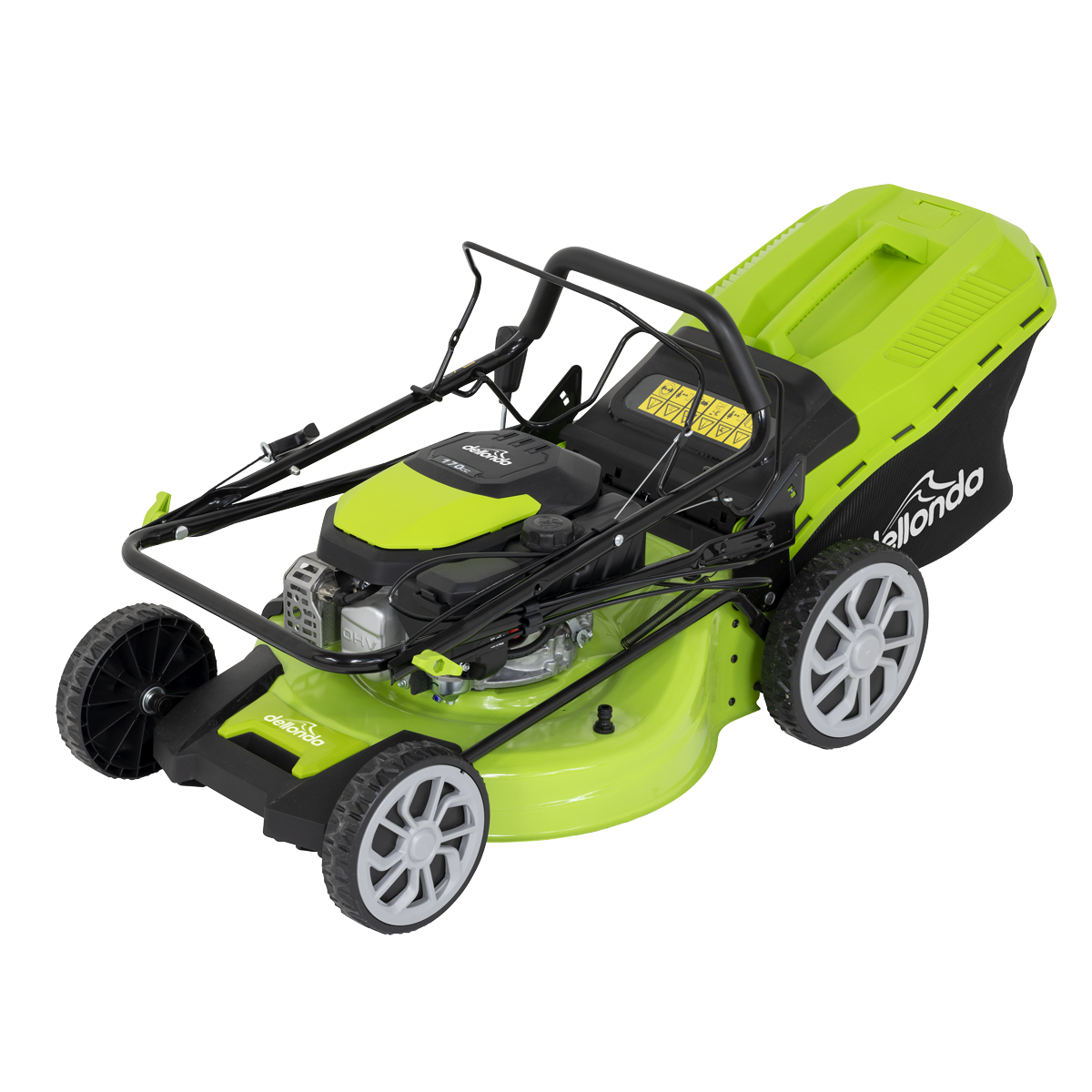 Dellonda Self-Propelled Petrol Lawnmower with Grass Bag 4-Stroke Engine