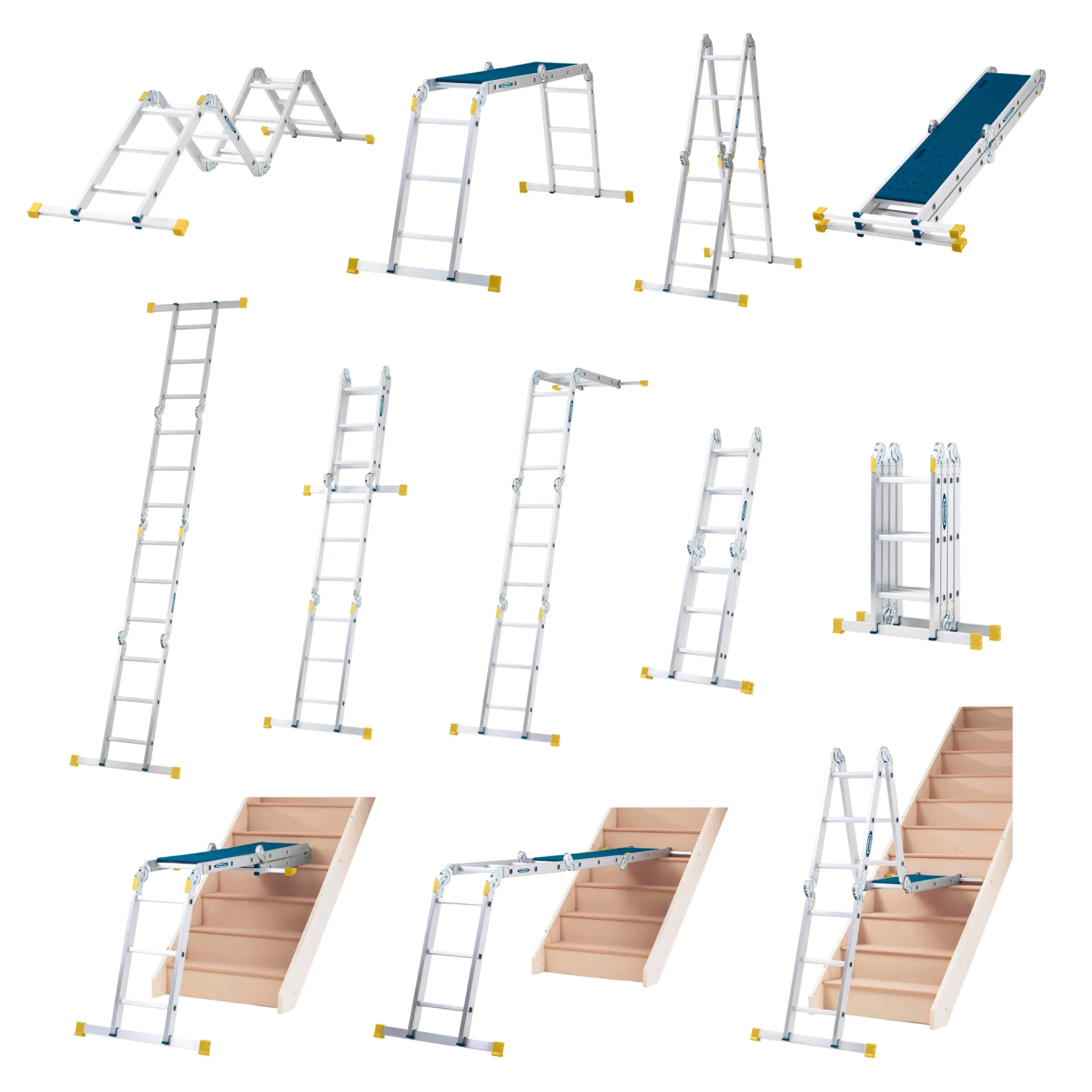 Multi-Purpose Ladder 12 In 1 With Platform (4x3)