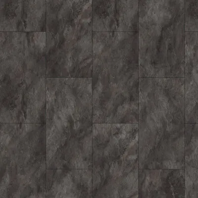 Slate Black Stone Design Tile Effect Laminate Flooring 2.53m²