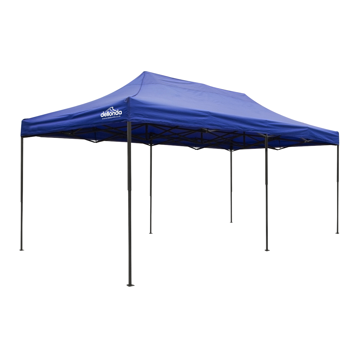 Dellonda Premium 3x6m Pop-Up Gazebo, Heavy Duty Water-Resistant Fabric, Carry Bag & Weights