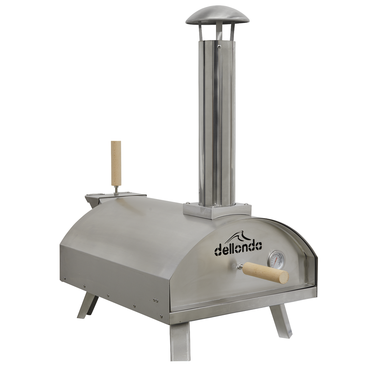 Dellonda Wood-Fired Pizza Oven 14" - Stainless Steel