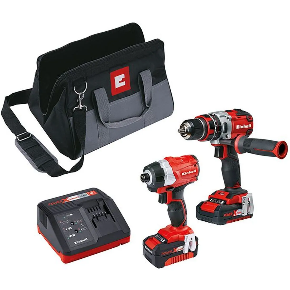 Einhell Power X-Change Brushless Twin Pack 18V 1 x 2.0Ah & 1 x 4.0Ah Li-ion