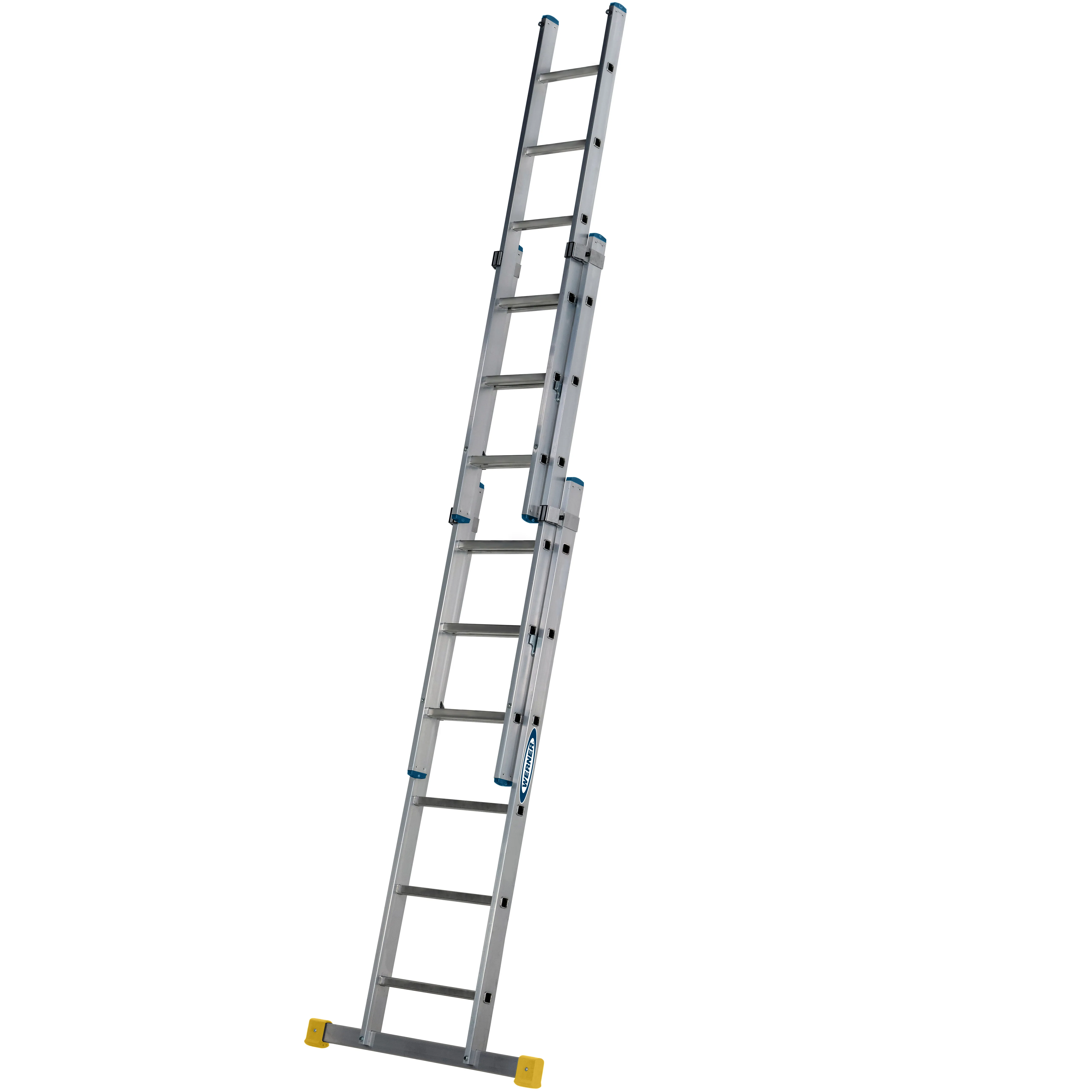 Square Rung Triple Section Extension Ladder