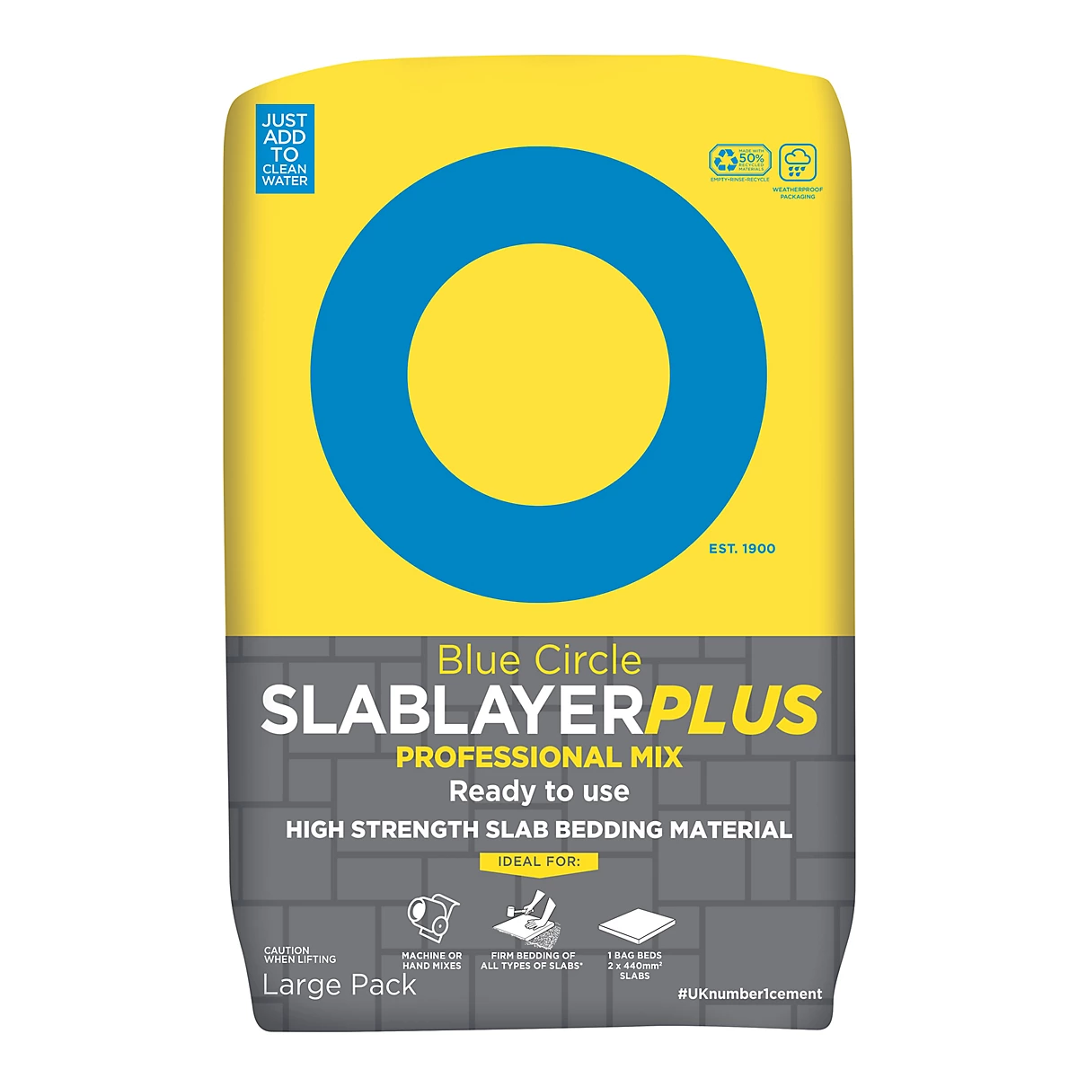 Blue Circle Slablayer Plus Grey Bag 20kg