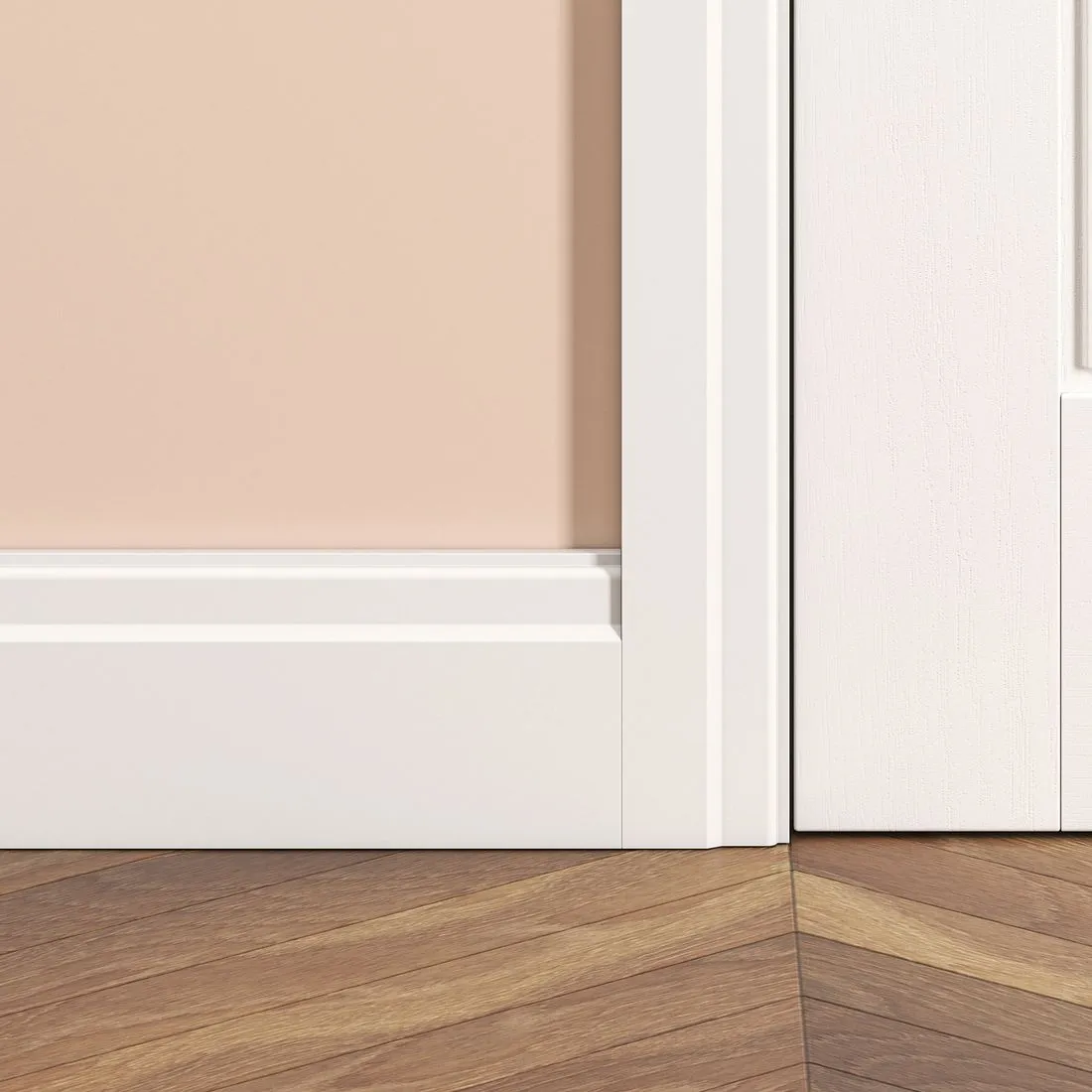 Primed MDF Lambs Tongue Skirting 119 x 18 x 4200mm