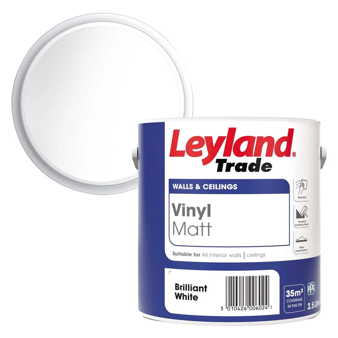 Leyland Vinyl Matt Brilliant White