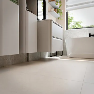 Harpenden Beige Natural Stone Effect Structured Laminate Flooring 1.86m²