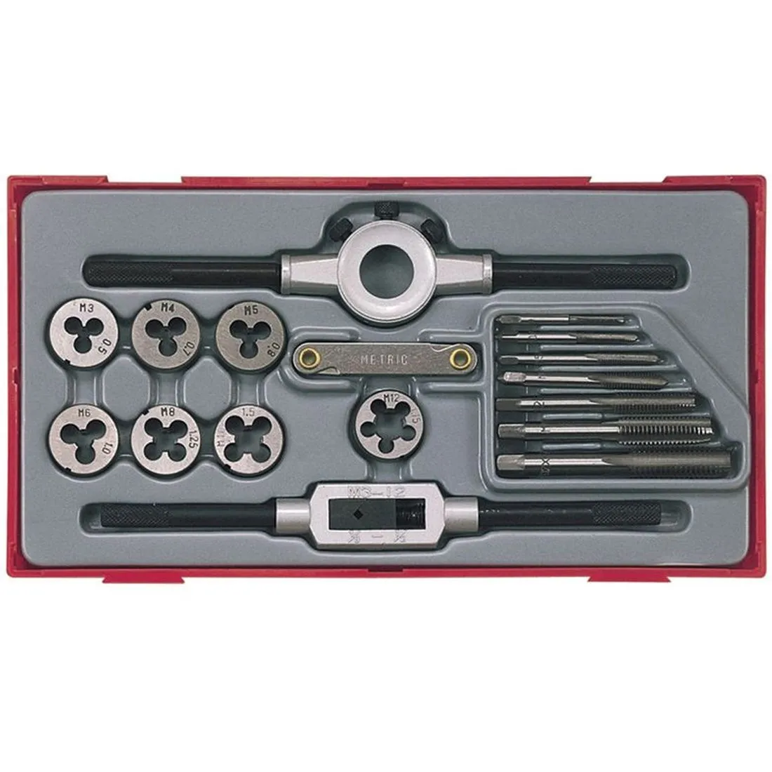 Teng TTTD17 Rethreading Tap & Die Set, 17 Piece