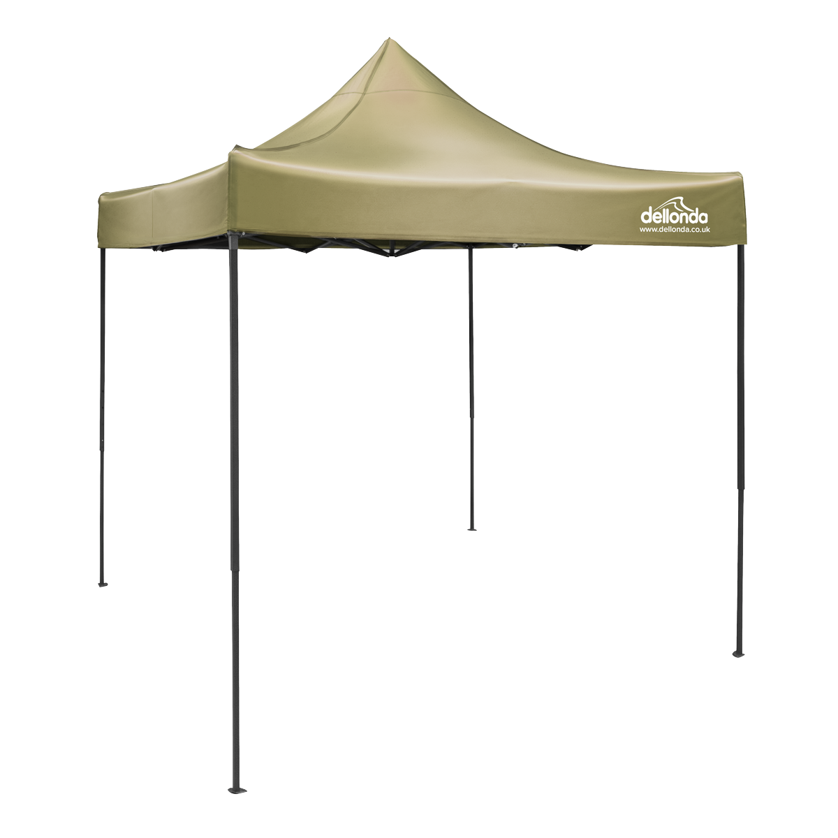 Dellonda Premium 2 x 2m Pop-Up Gazebo, Water-Resistant Fabric, with Carry Bag & Weight Bags