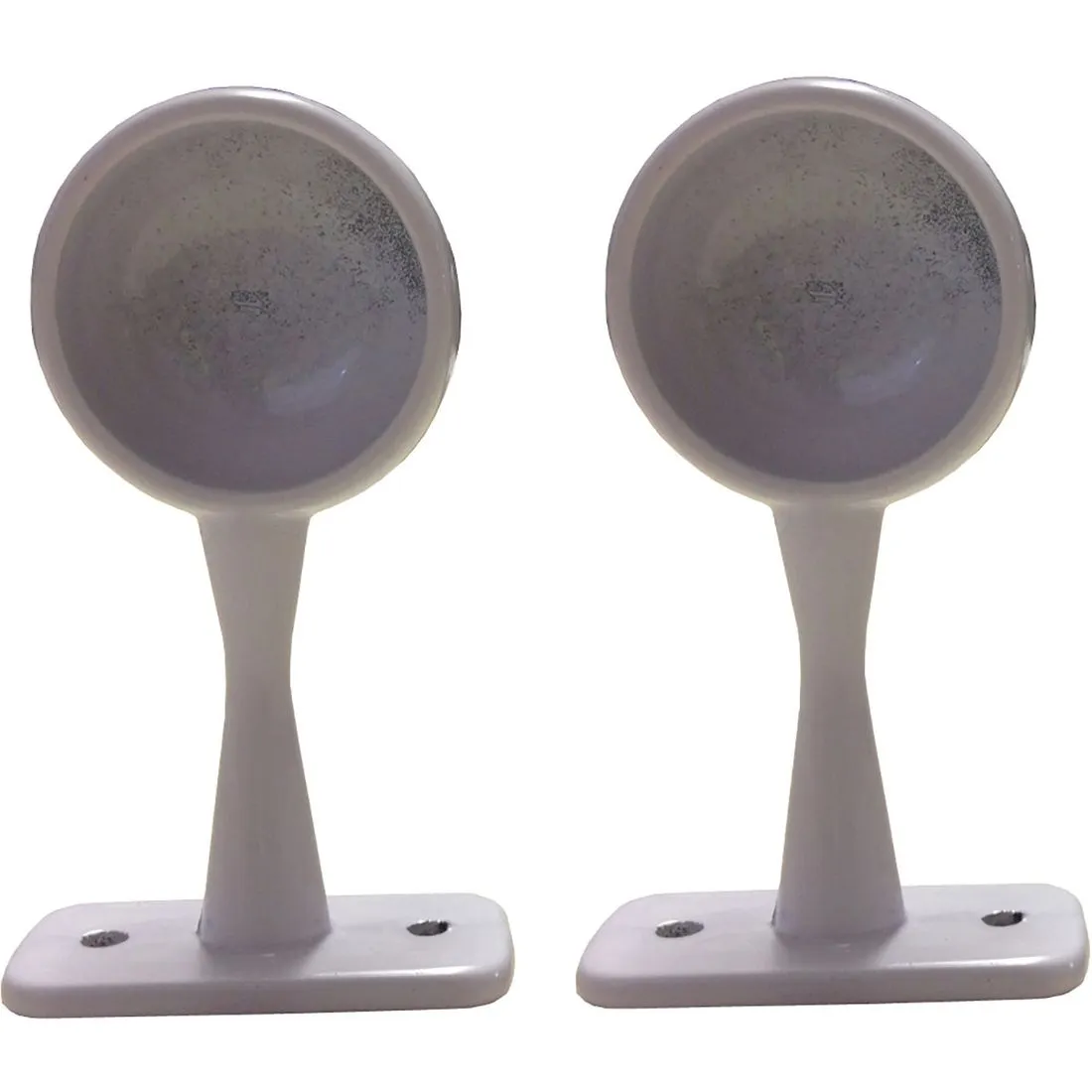 Colorail Standard End Bracket White 25mm Pk 2