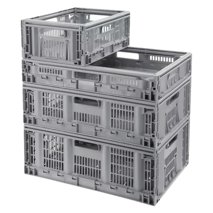 Tontarelli Teknika Grey Heavy-Duty Folding Crate 15.8L