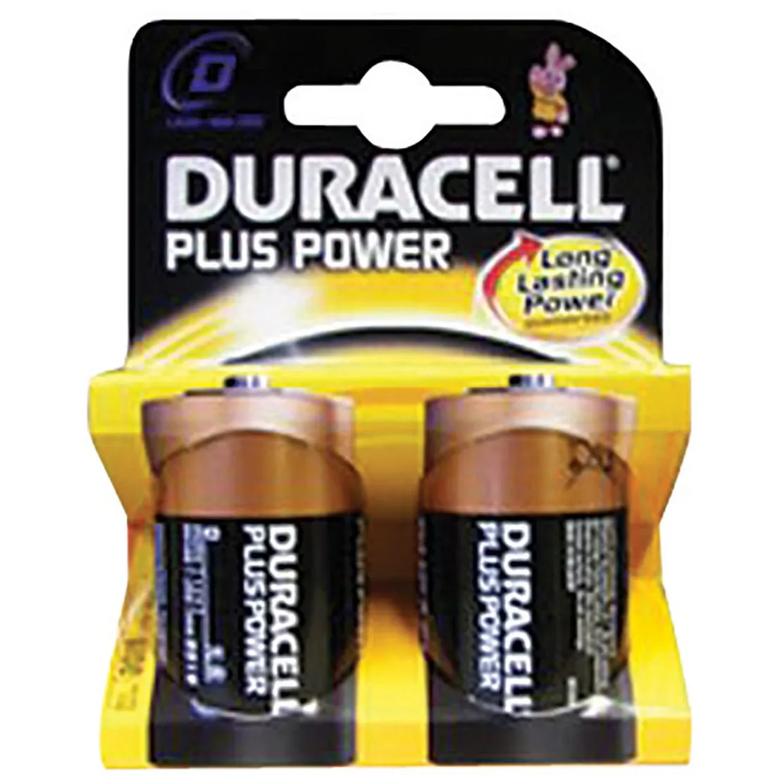 Duracell Plus D Batteries Pack of 2