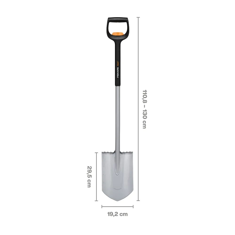 Fiskars Xact Telescopic Pointed Spade