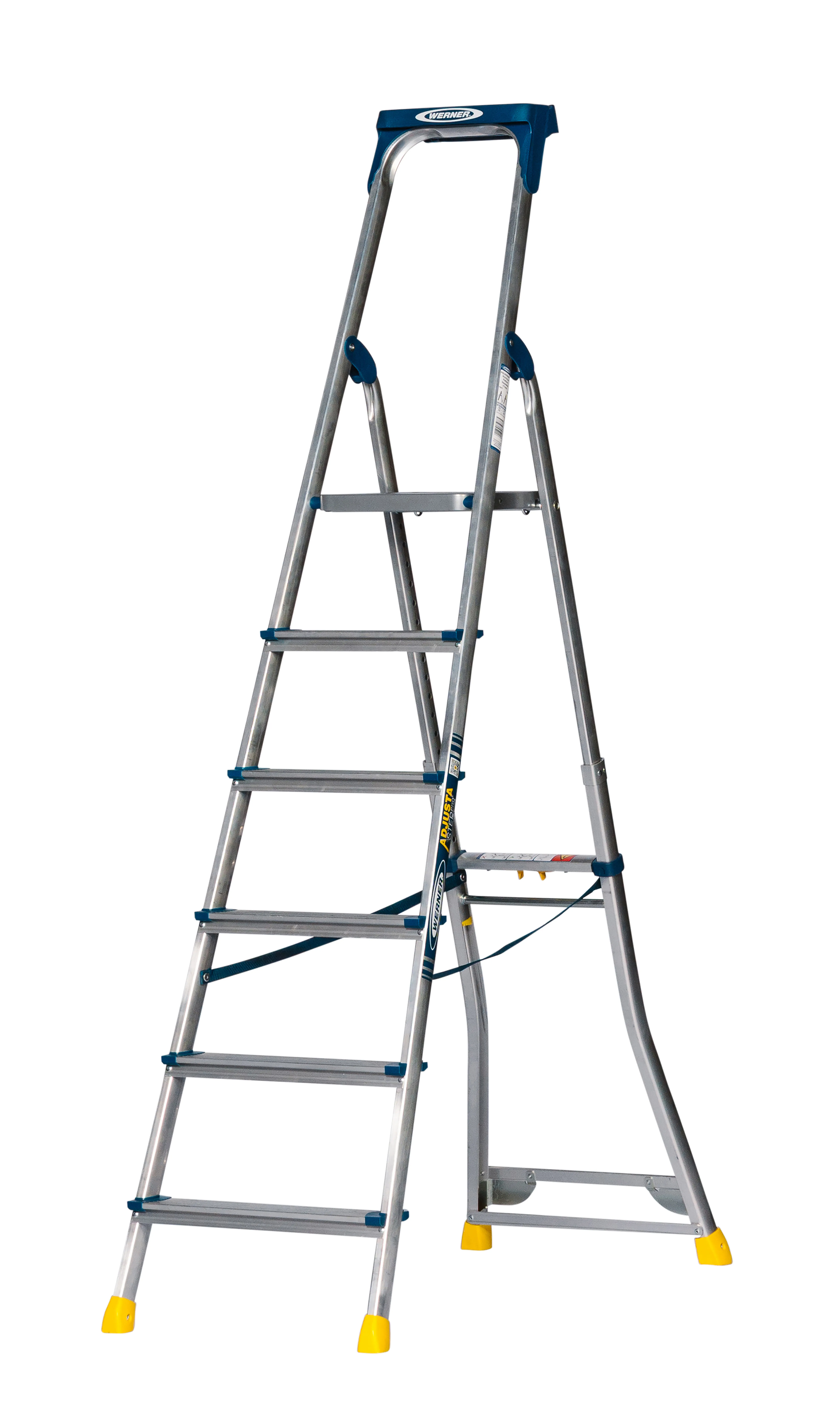 Werner AdjustaStep PRO Aluminium Stepladder 6 Tread
